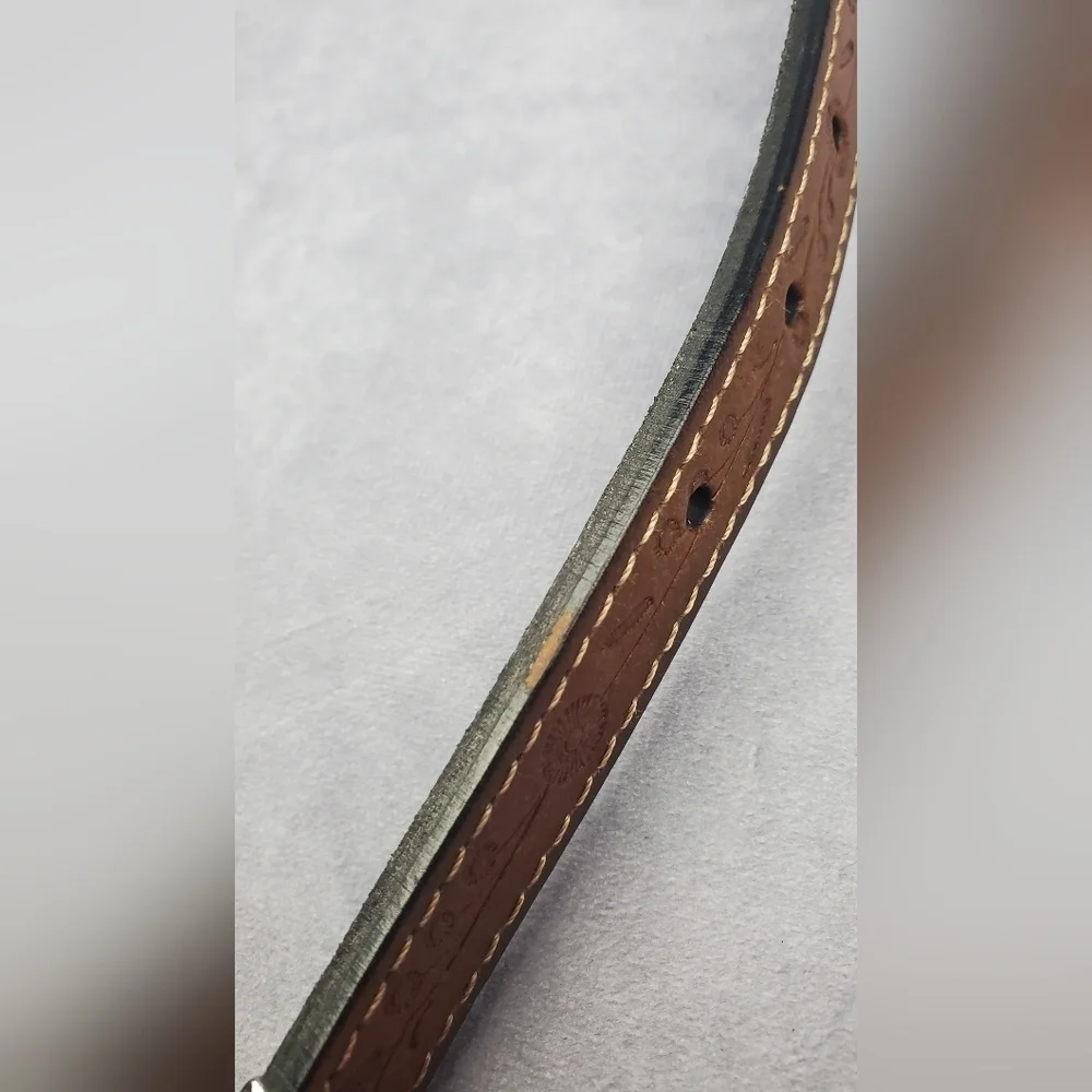Western Cowgirl Brown Genuine‎ Bonded Leathet Women’s Belt Size XL